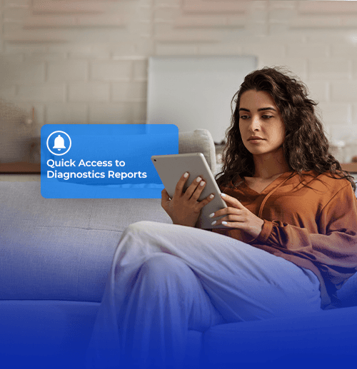 Patients receive online reports via ThinkLab LIMS.